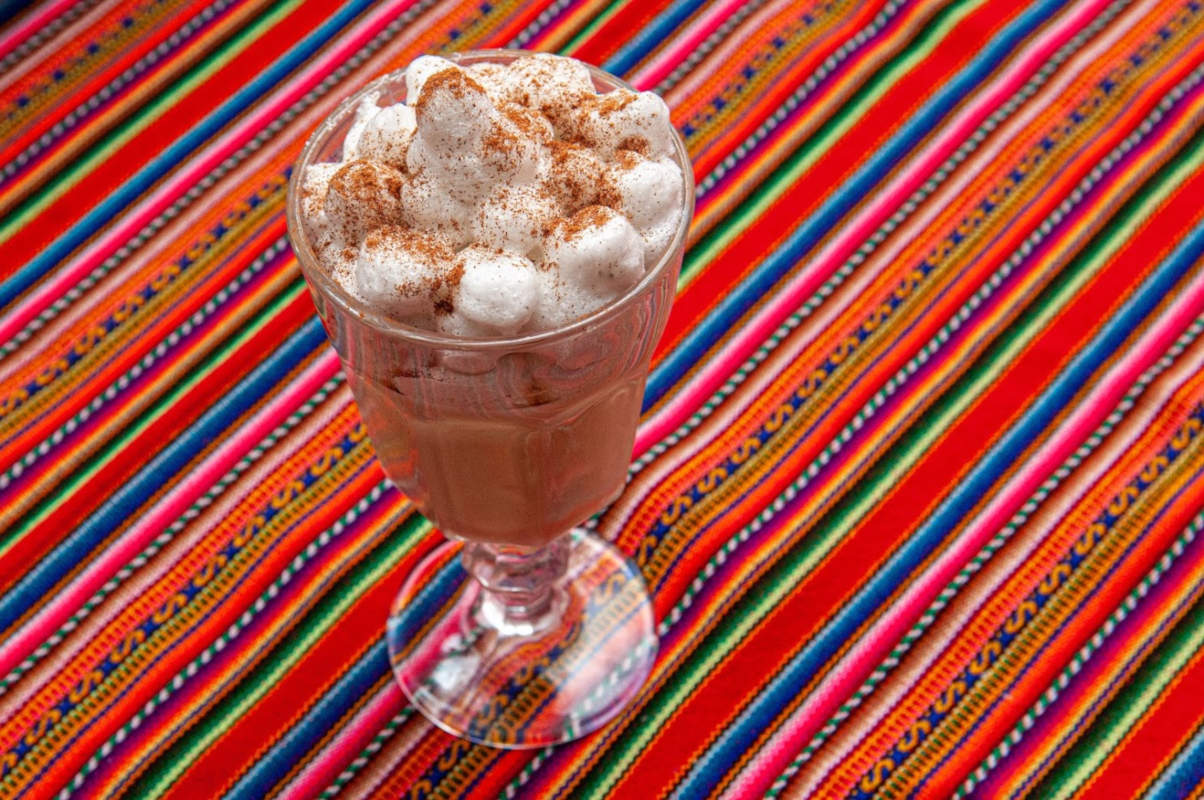 Milkshake closeup